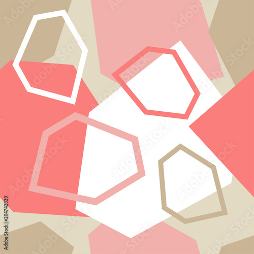 Seamless abstract geometric pattern. Texture of stones and pebbles. Scribble texture. Textile rapport.