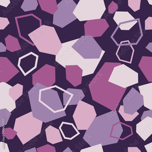 Seamless abstract geometric pattern. Texture of stones and pebbles. Scribble texture. Textile rapport.
