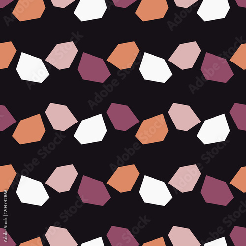 Seamless abstract geometric pattern. Texture of stones and pebbles. Scribble texture. Textile rapport.