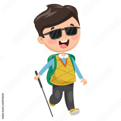 Vector Illustration Of Disabilities