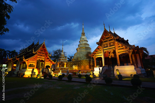Wat Phra Singh in Chiang Mai, Thailand. © BigGabig