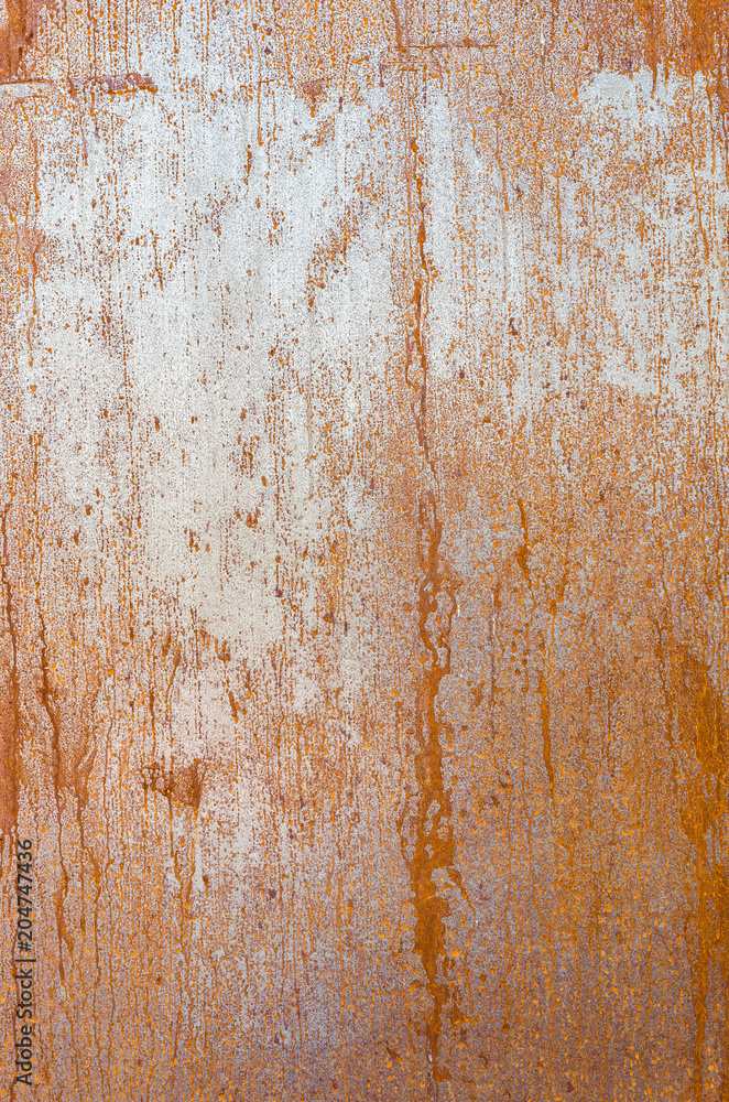 Rusty walling panel made of corten steel - weathering steel sheet