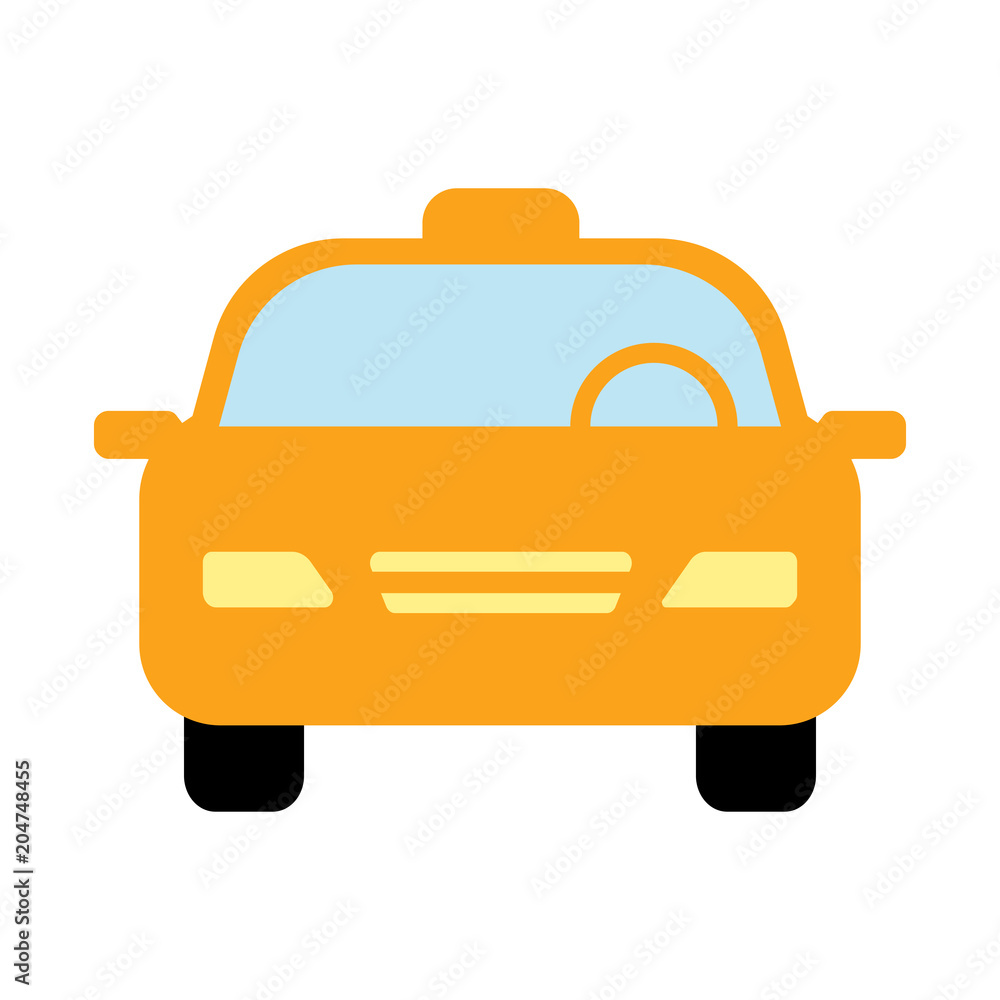 Taxi car sign icon. Public transport symbol. Vector Taxi car sign icon. Public transport symbol. Vector