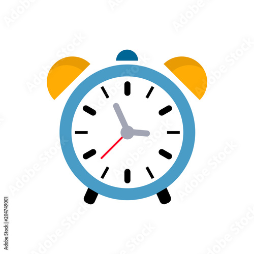 Alarm icon. Clock icon - Clock symbol, vector alarm illustration isolated