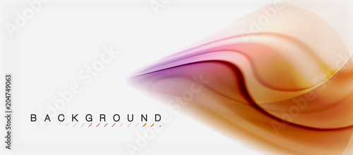 Swirl fluid flowing colors motion effect, holographic abstract background