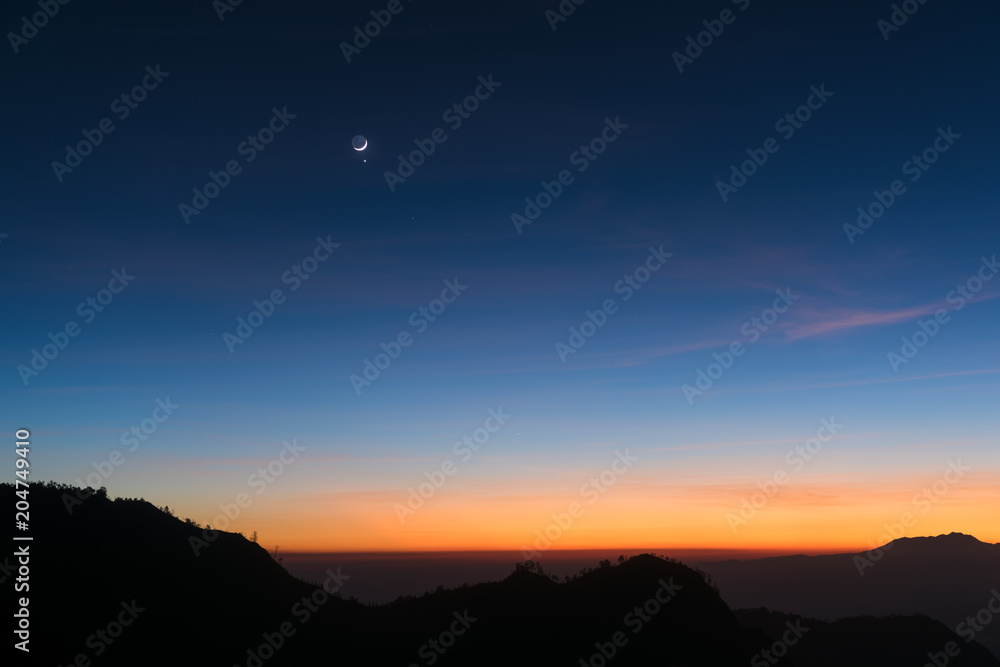 Dawn sky background, Indonesia