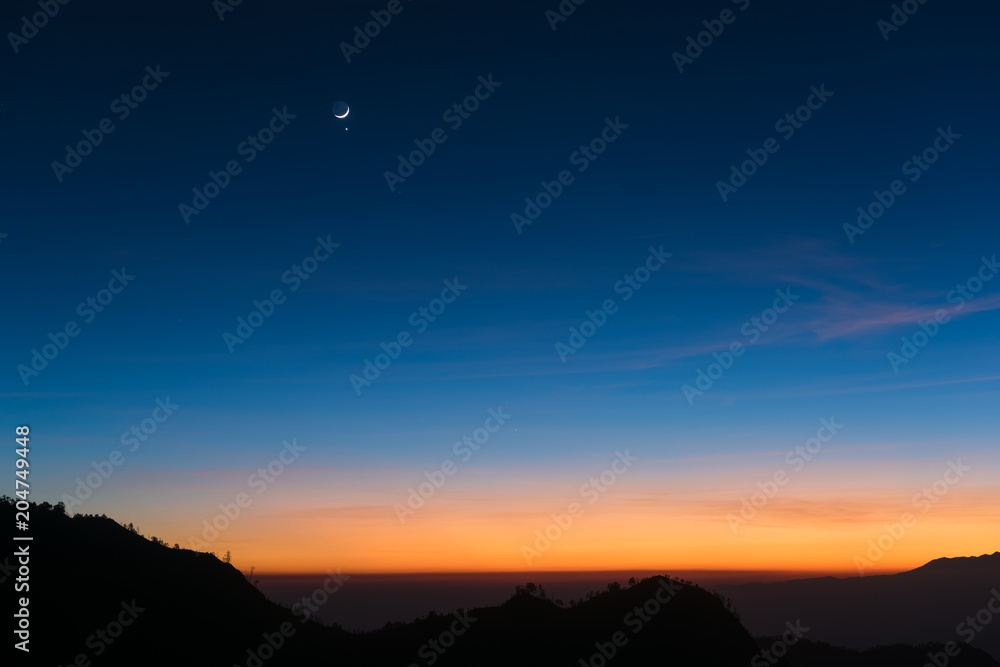 Fototapeta premium Dawn sky background