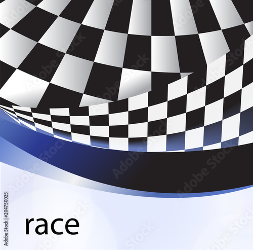checkered flag racing background vector