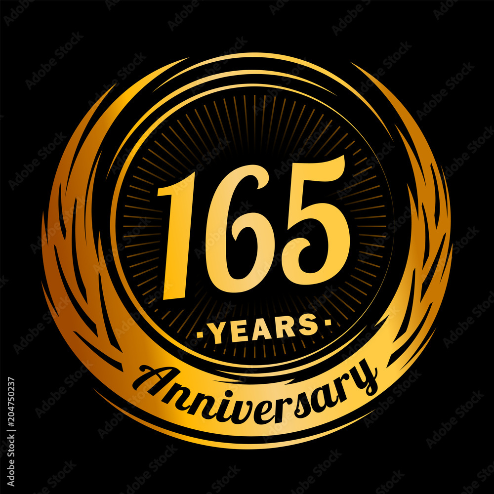 165 years anniversary. Anniversary logo design. 165 years logo. 165 years anniversary. Anniversary logo design. 165 years logo.