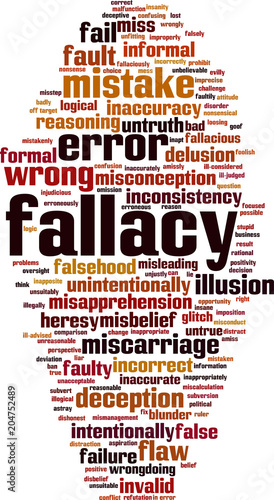 Fallacy word cloud