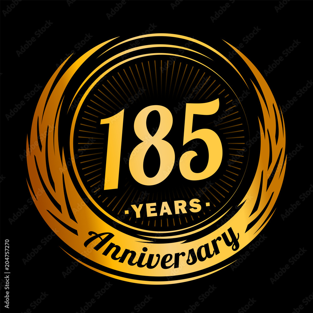 185 years anniversary. Anniversary logo design. 185 years logo. 185 years anniversary. Anniversary logo design. 185 years logo.