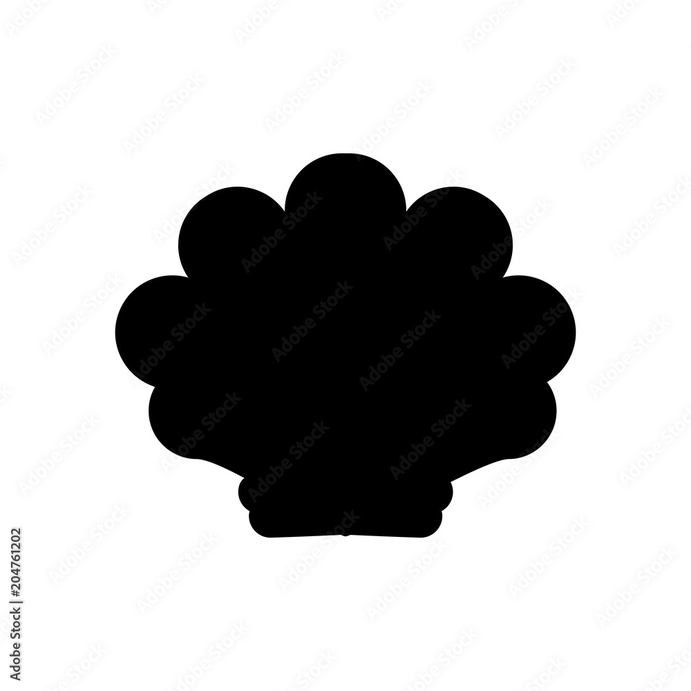 Sea shell illustration silhouette Sea shell illustration silhouette