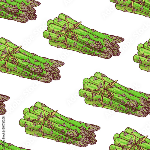 seamless ripe asparagus