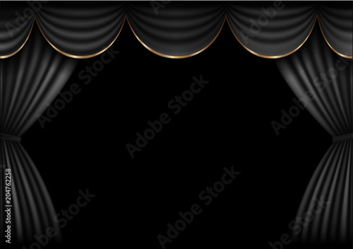 Background  curtain stage.