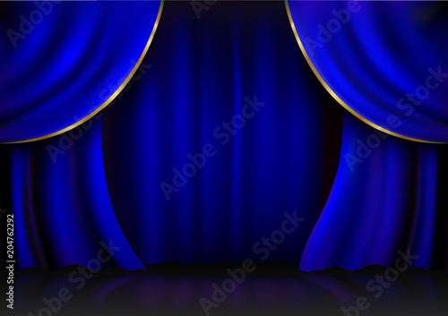 Background  curtain stage.