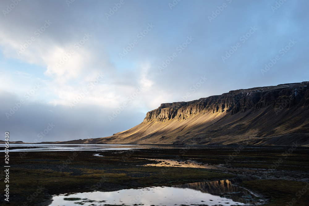 Fantastic landscape of the south Iceland. Autumn.
