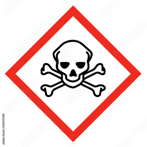 GHS Symbol Giftig nach REACH Verordnung
