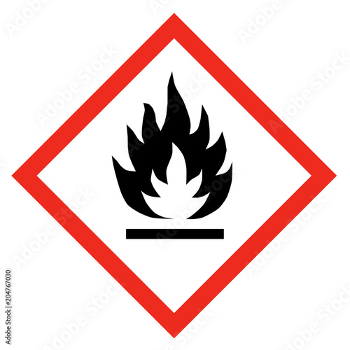 GHS Symbol Entzündlich nach REACH Verordnung