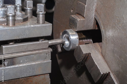 Tableau sur toile part of the lathe, turning equipment