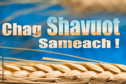 Happy Shavuot, jewish greeting, background photo