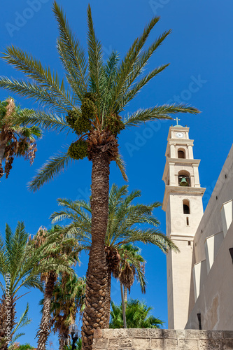 St. Peter's Church belfry in Jaffa, ISrael.