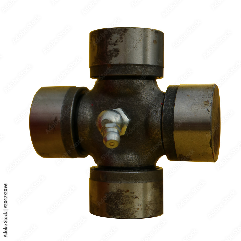 Cross-bearing cardan gear with a lubricating nipple. Cross-bearing cardan gear with a lubricating nipple.