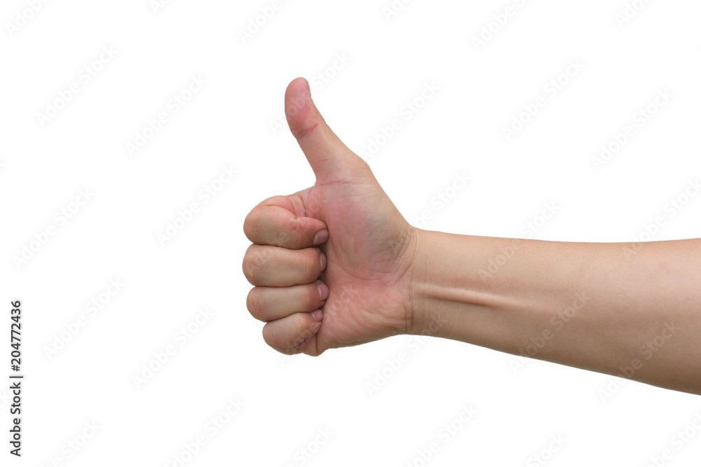 Hand symbol isolated on white background Hand symbol isolated on white background