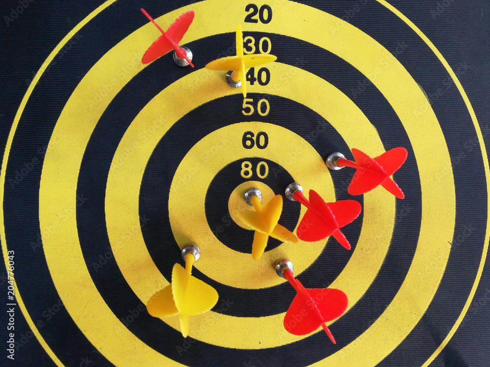 red dart In a dartboard red dart In a dartboard