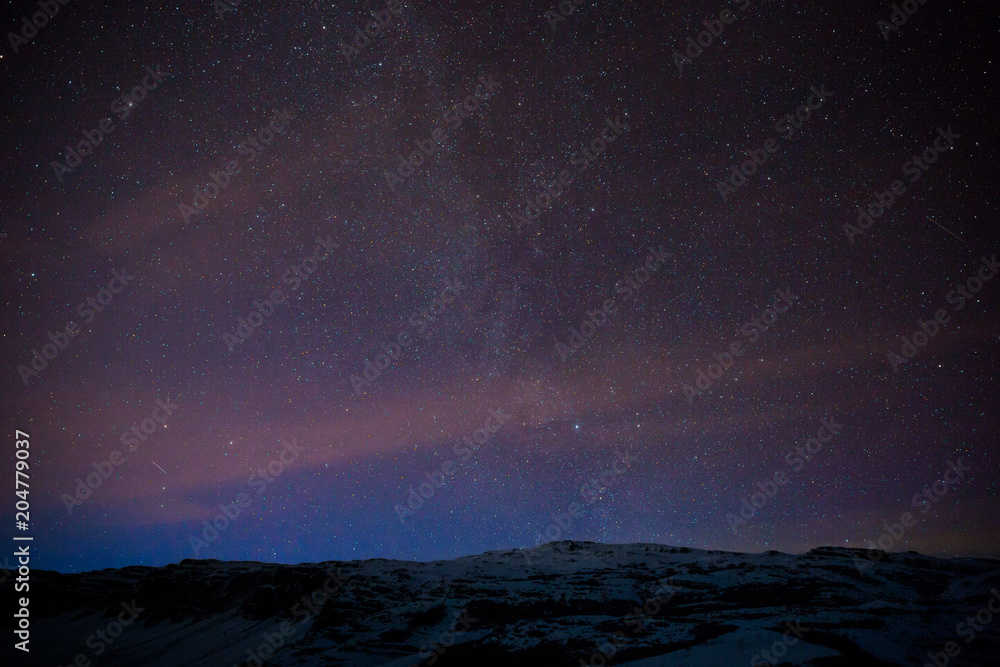 Die Milchstraße über Island