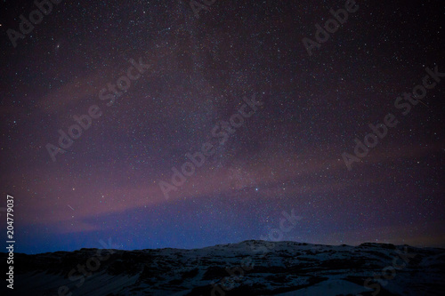 Die Milchstraße über Island