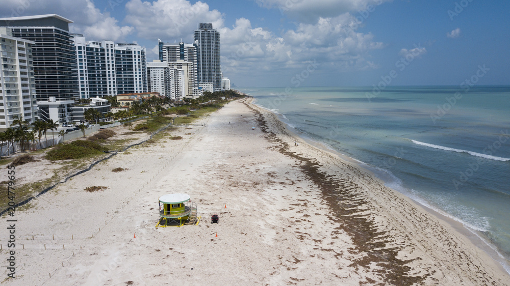 Miami Beach lonely beach