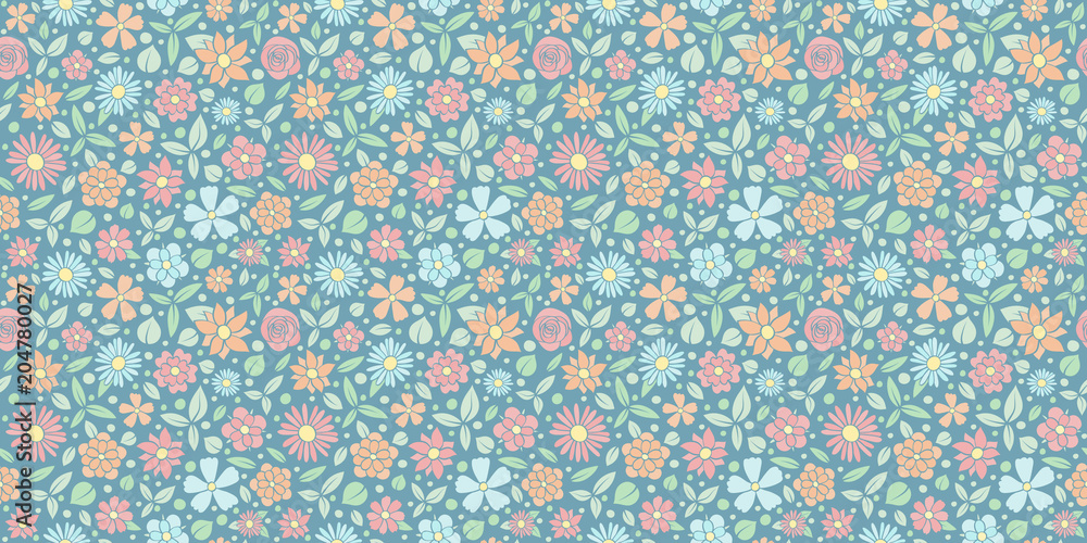 Retro background with hand drawn flowers. Mother's Day, Woman's Day and Valentine's Day. Vector.. Retro background with hand drawn flowers. Mother's Day, Woman's Day and Valentine's Day. Vector..