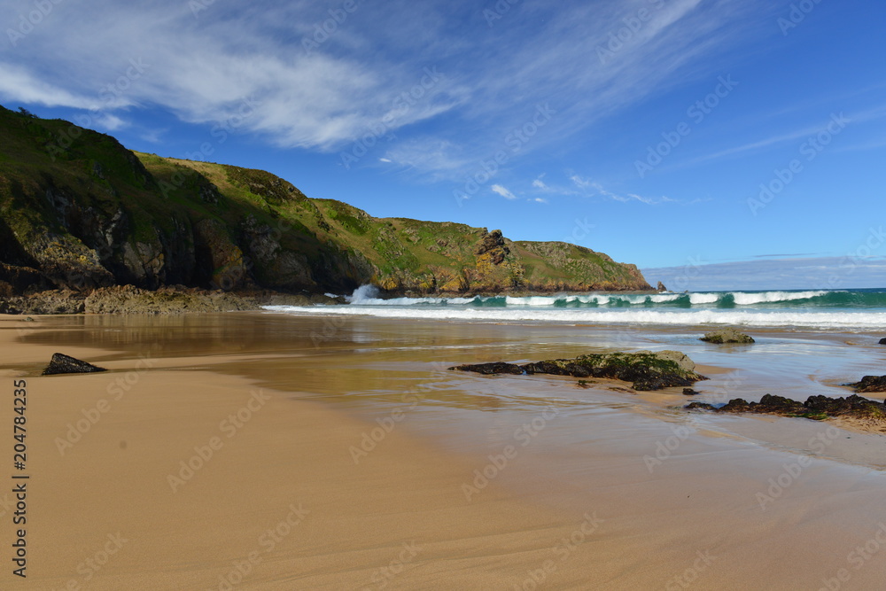 Plemont beach, Jersey, U.K.
Wide angle image of a picturesque bay in Spring.