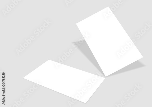 Vector business card mock up template 1