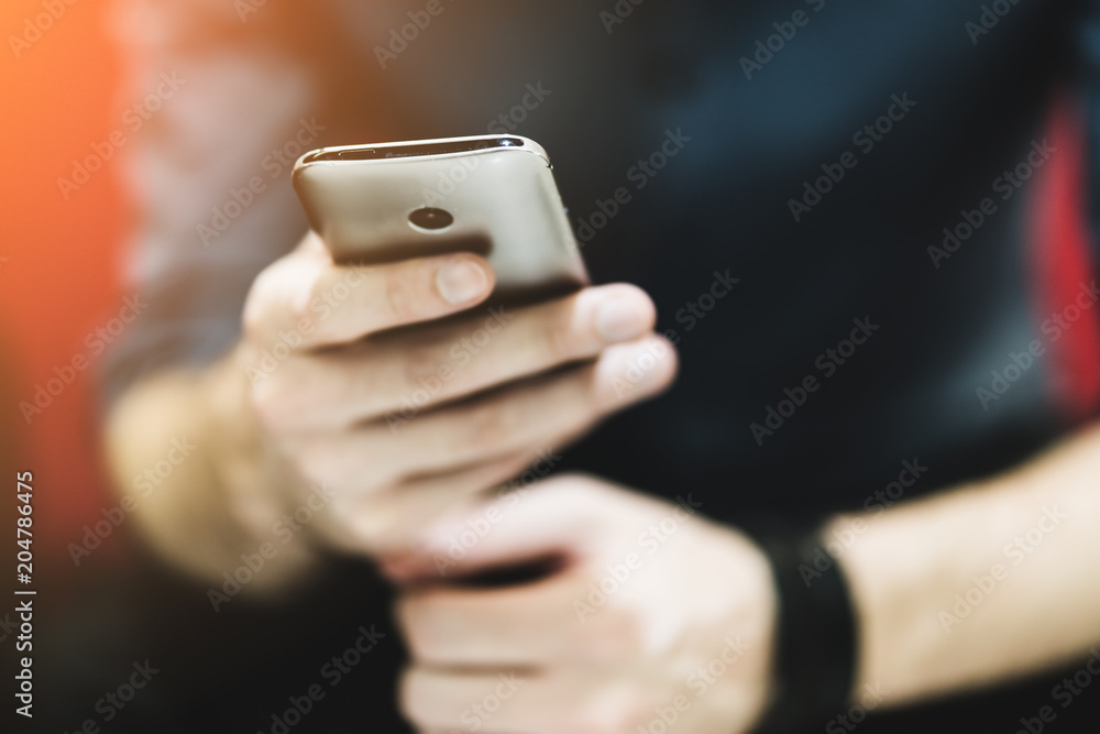 hand use smartphone blank screen close up finger hand use smartphone blank screen close up finger