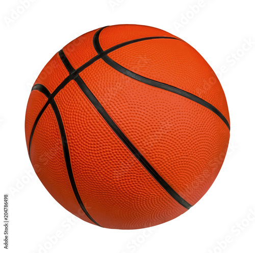 Basketball isolated on a white background with clipping path