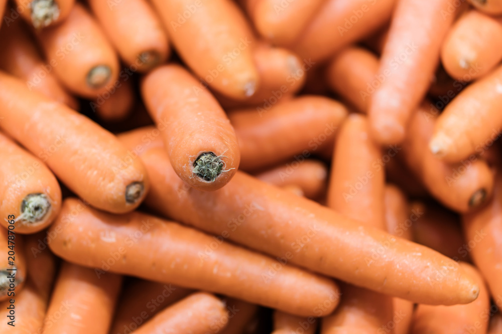 organic carrot homegrown in basket at department store organic carrot homegrown in basket at department store