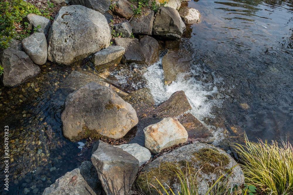 Flowing Water And Rocks Flowing Water And Rocks