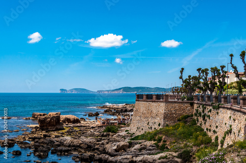 Lanscape of the city of Alghero - Sardinia