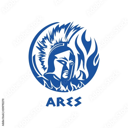 greek god ares illustration