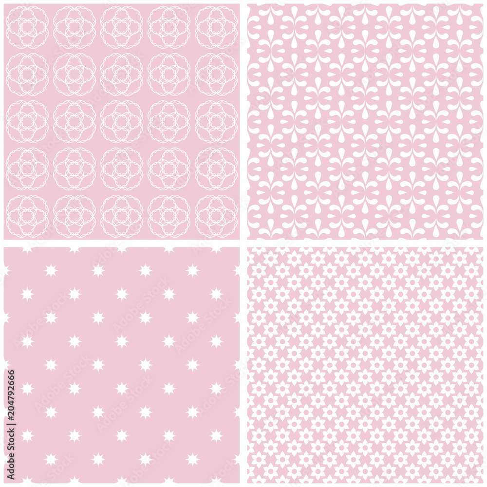 Different vector seamless patterns.