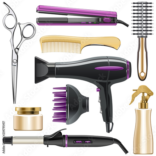 Vector Hair Styling Icons