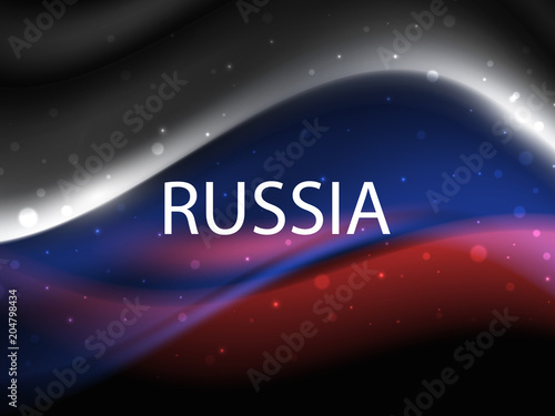 Wallpaper Mural Waving colorful national flag of russia. Torontodigital.ca