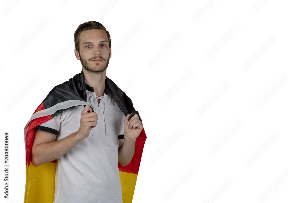 junger Fussballfan junger Fussballfan