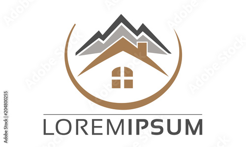 Real Estate Resident Logo Immobilie Ferienhaus Wohnung
