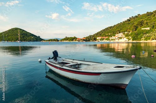 A view of the small town of Prozurska Luka on Mljet island.Croatia