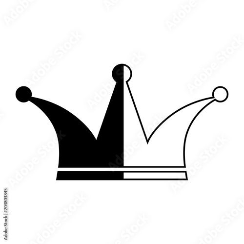 Clowns hat icon. Jester hat. April Fools Day. Vector illustration
