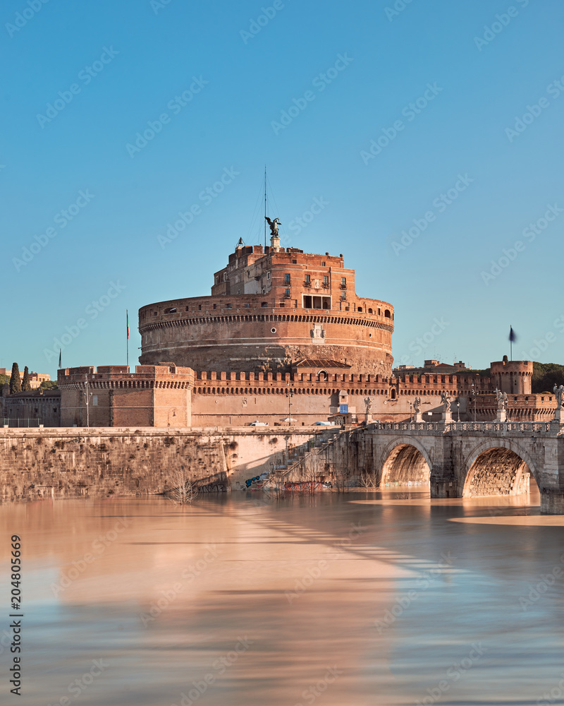Rome, Castel Sant'Angelo, Tiber river