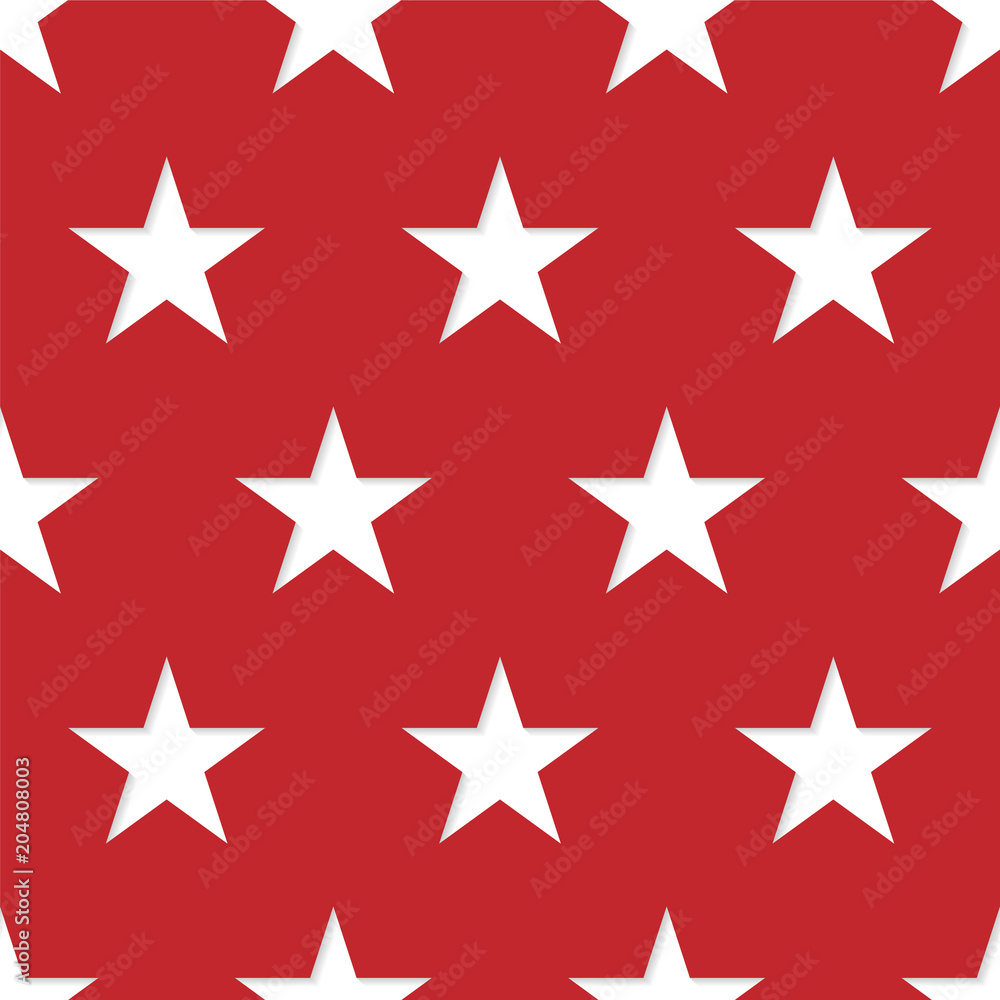 Seamless patterns made from white five pointed stars Seamless patterns made from white five pointed stars