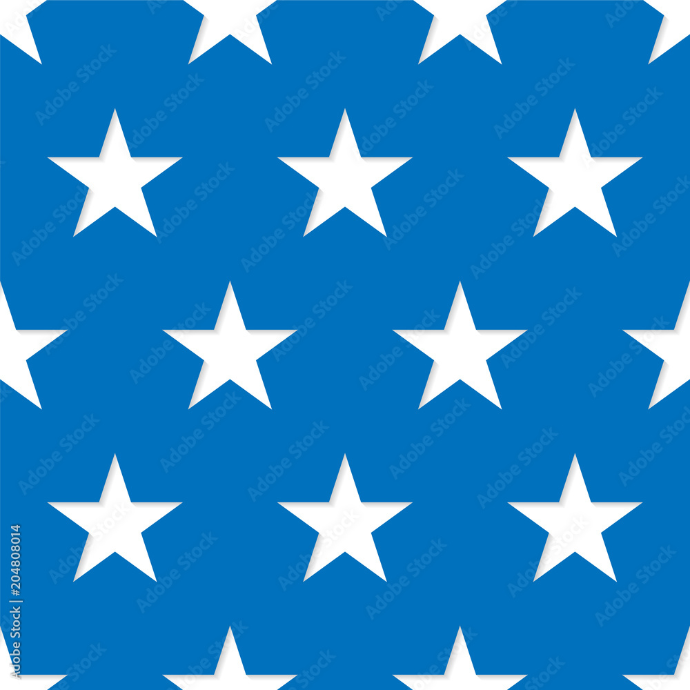 Seamless patterns made from white five pointed stars. Vector Seamless patterns made from white five pointed stars. Vector
